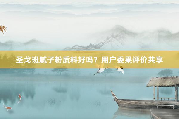 圣戈班腻子粉质料好吗？用户委果评价共享